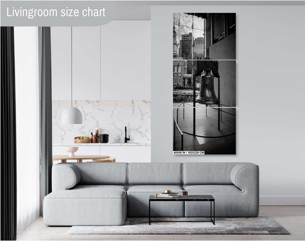 Liberty Bell Black and White Photography Print: Philadelphia Wall Art