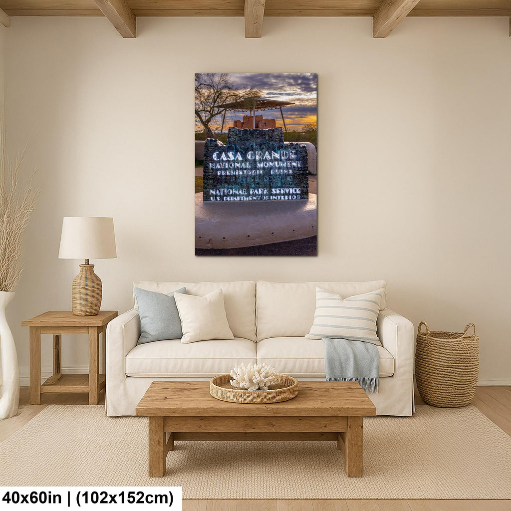 Casa Grande Ruins National Monument, Arizona, Ancient Desert Landmark Photography Wall Art