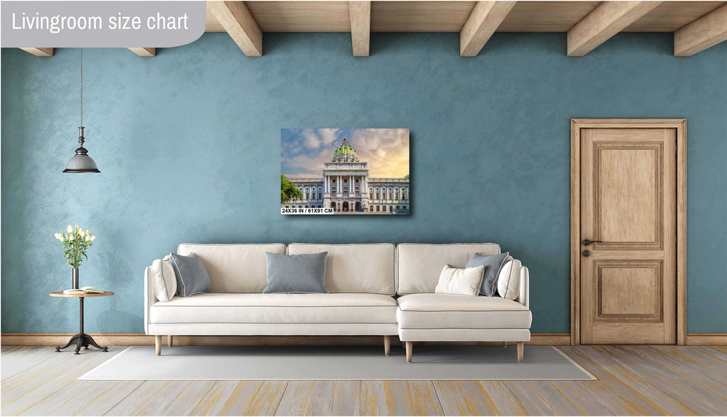 Pennsylvania State Capitol Building Print: Historic Harrisburg Architecture