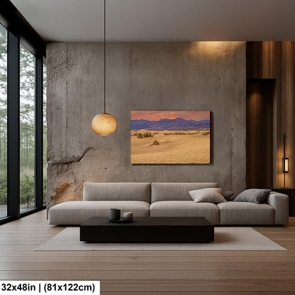 Mesquite Flat Sand Dunes Desert Landscape Photography Print, Death Valley National Park, California Wall Art