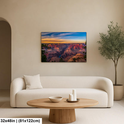 Grand Canyon Sunset Panorama – Colorado River Arizona Photography Wall Art