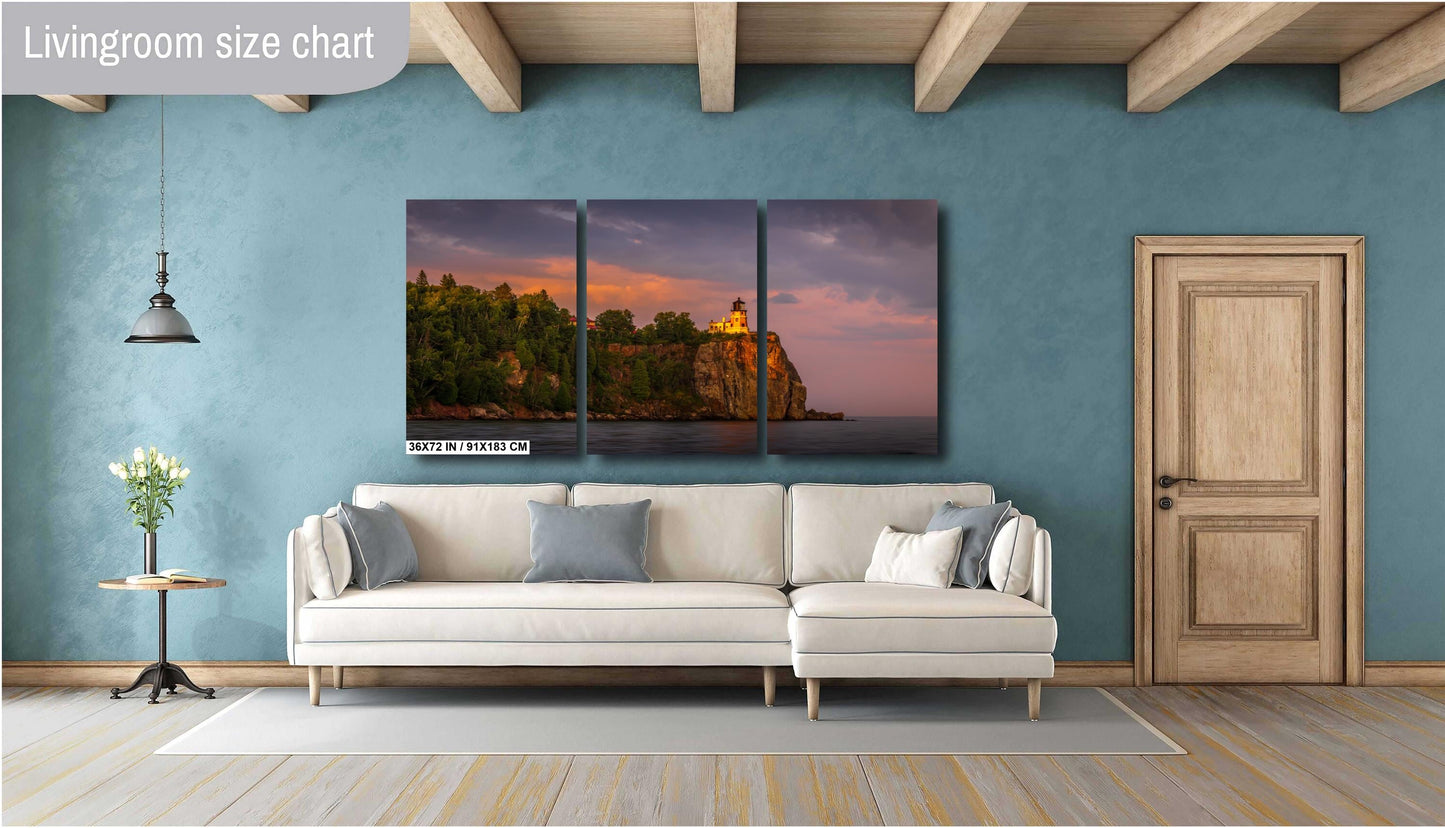 Split Rock Lighthouse Print - Minnesota North Shore Coastal Landscape Wall Art