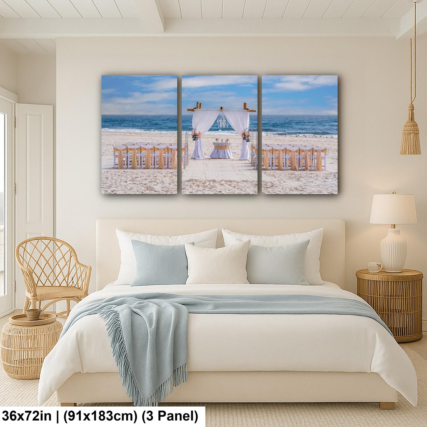 Beach Wedding Ceremony Setup, Gulf Shores Alabama, Photography Print Wall Art