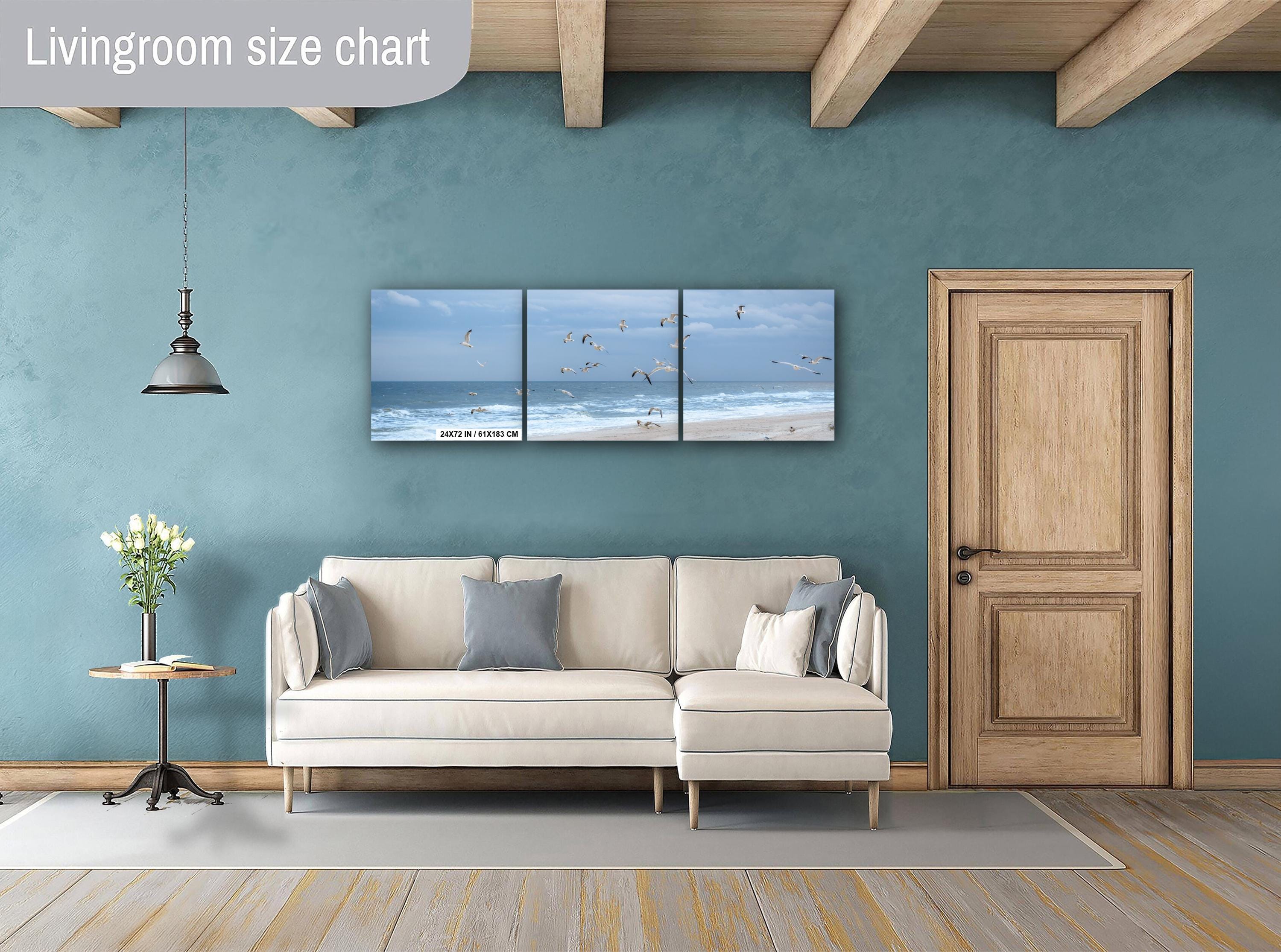 Seagulls Over Quiet Amelia Island Coastal Beach Florida Print Wall Art Photography Aluminum/Acrylic/Metal/Canvas Seascape Wildlife Decor