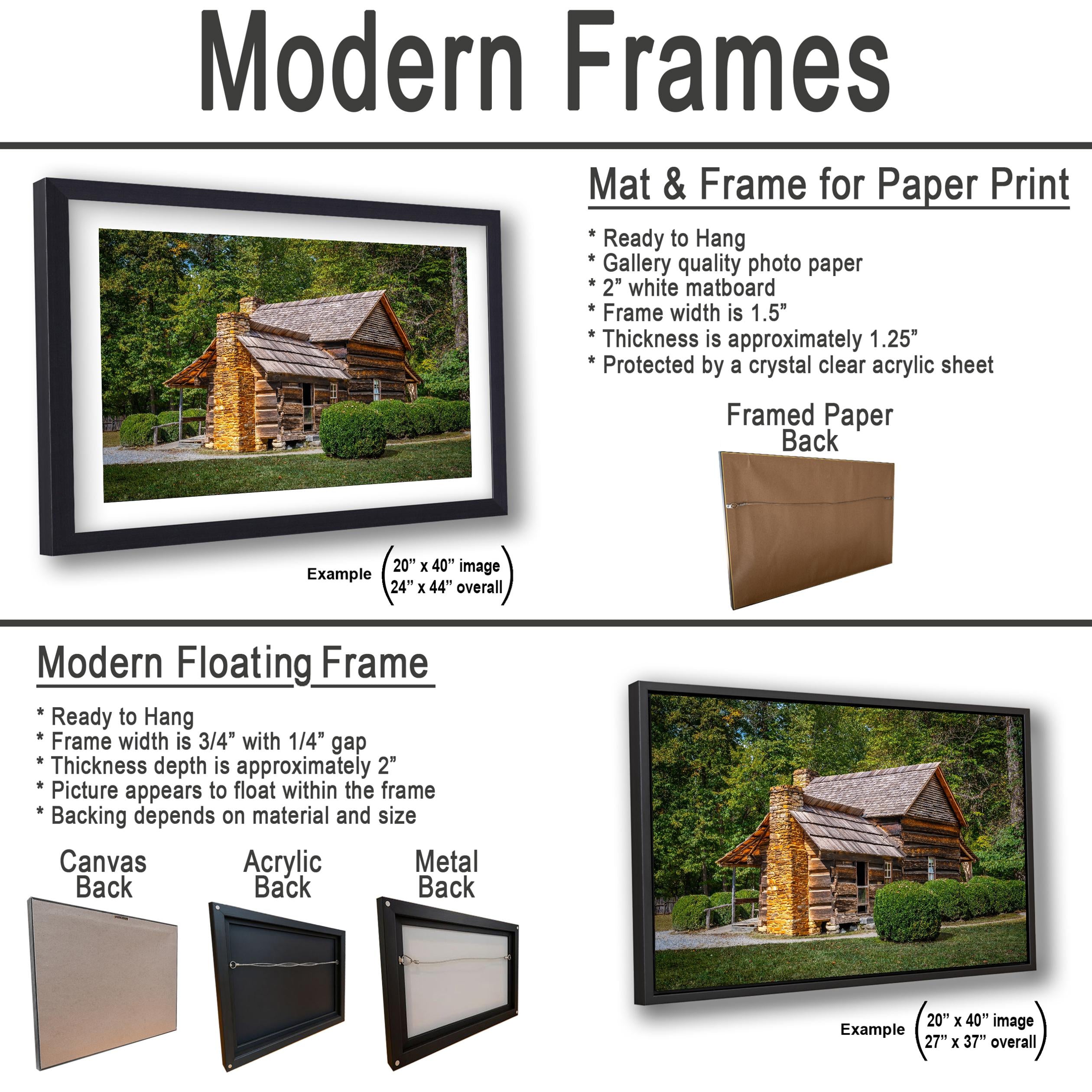Mountain Homestead: Great Smoky Mountains NP Log Cabin Photography Wall Art