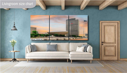 A Curve of Innovation: The Egg at Empire State Plaza Albany, New York Print Wall Art Architecture Photography Aluminum/Acrylic/Metal/Canvas