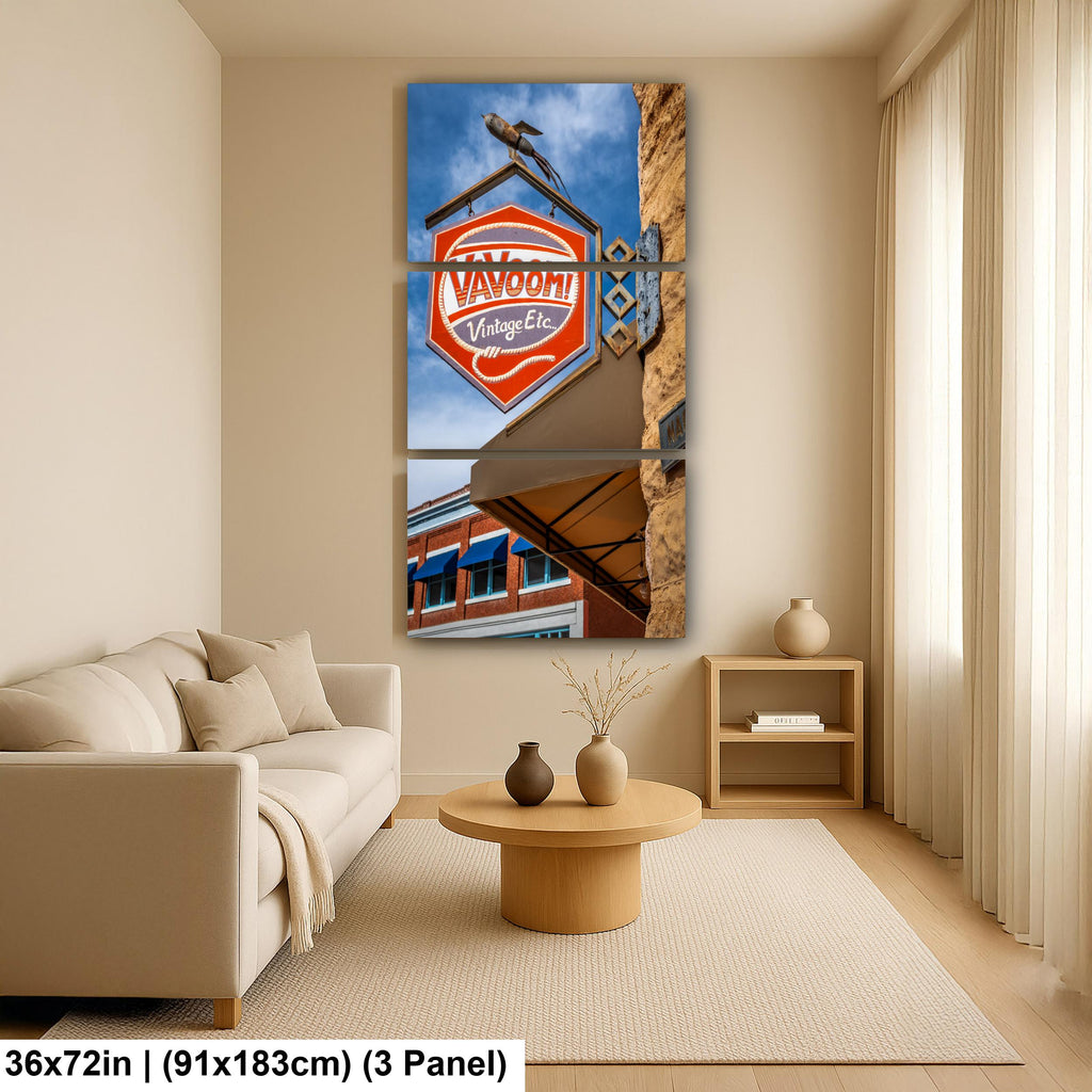 Bisbee VaVoom Vintage Sign Retro Storefront Arizona Photography Wall Art