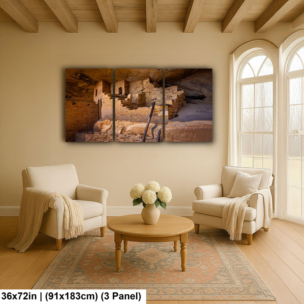 Ancient Cliff Dwelling at Mesa Verde National Park, Cortez Colorado Photography Print