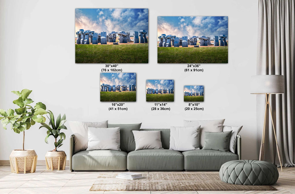 Carhenge Nebraska Stonehenge Automotive Tribute Photography Wall Art