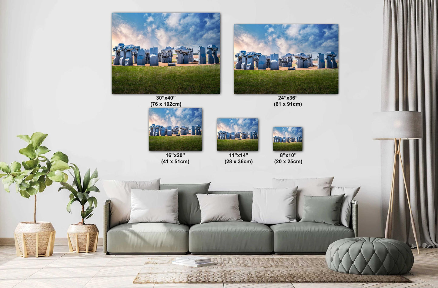 Nebraska’s Carhenge: Unique Automotive Tribute to Stonehenge Alliance Nebraska Wall Art Print Photography  Metal/Acrylic/Aluminum/Canvas