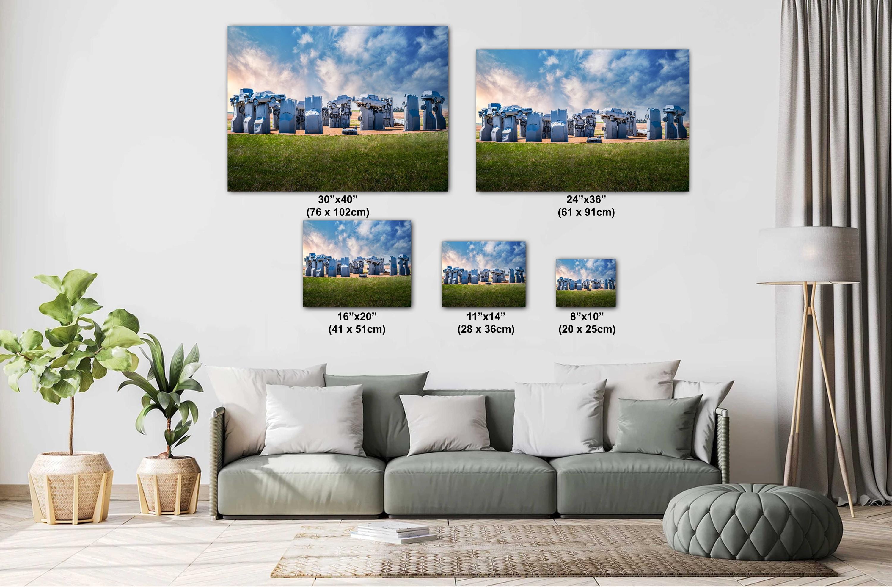 Carhenge Nebraska Stonehenge Automotive Tribute Photography Wall Art
