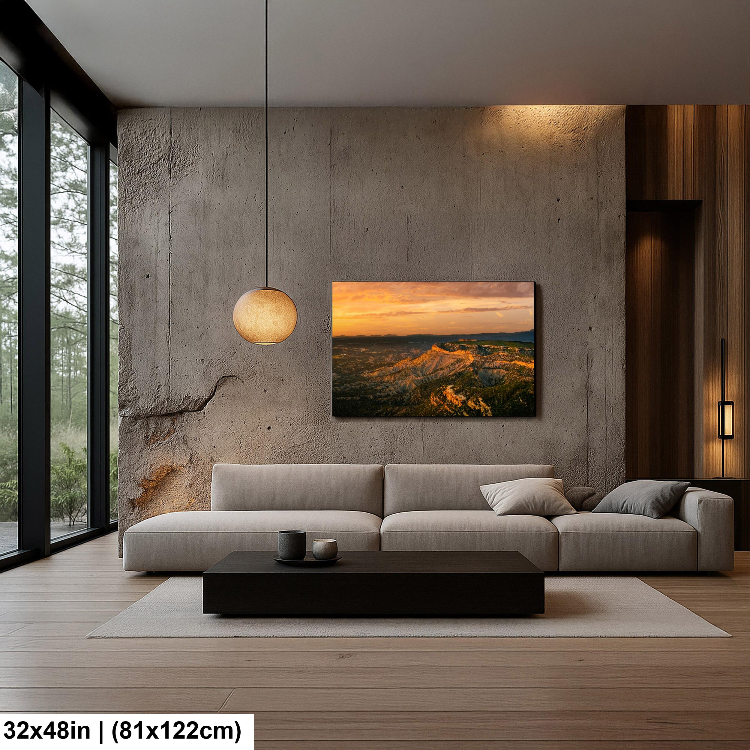 Sunset Over Mesa Verde National Park Photography Print, Cortez Colorado Landscape Wall Art, Southwest Decor