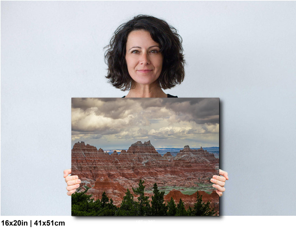 Badlands National Park South Dakota Red Rock Landscape Photography Wall Art
