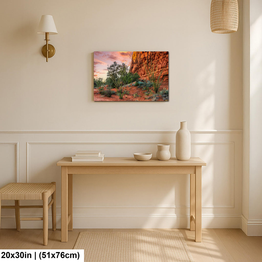 Red Rock Sunset Near Jerome Arizona Photography Print, Desert Landscape Wall Art, Southwestern Decor, Sedona Area Nature