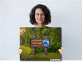 Lake Bemidji State Park Sign: Minnesota Forest Photography Wall Art
