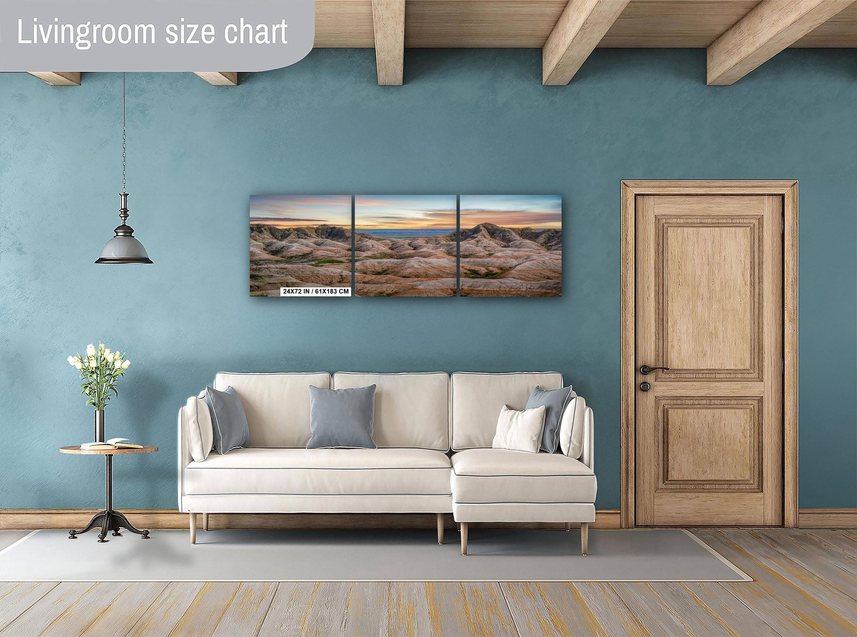 Badlands National Park Sunset Panorama: South Dakota Desert Landscape Photography Wall Art