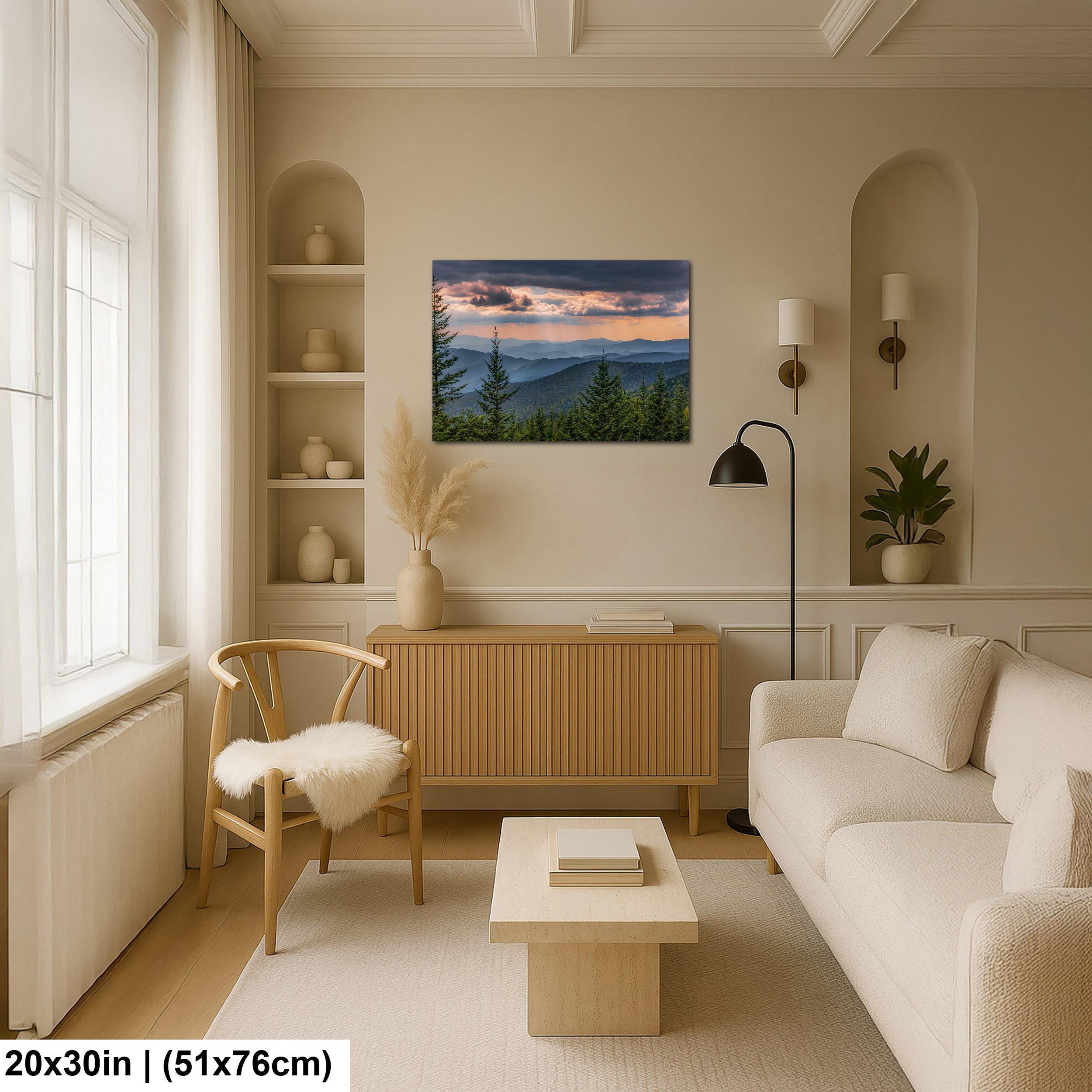 Ridge After Ridge: Great Smoky Mountains Tennessee Landscape Photo Wall Art