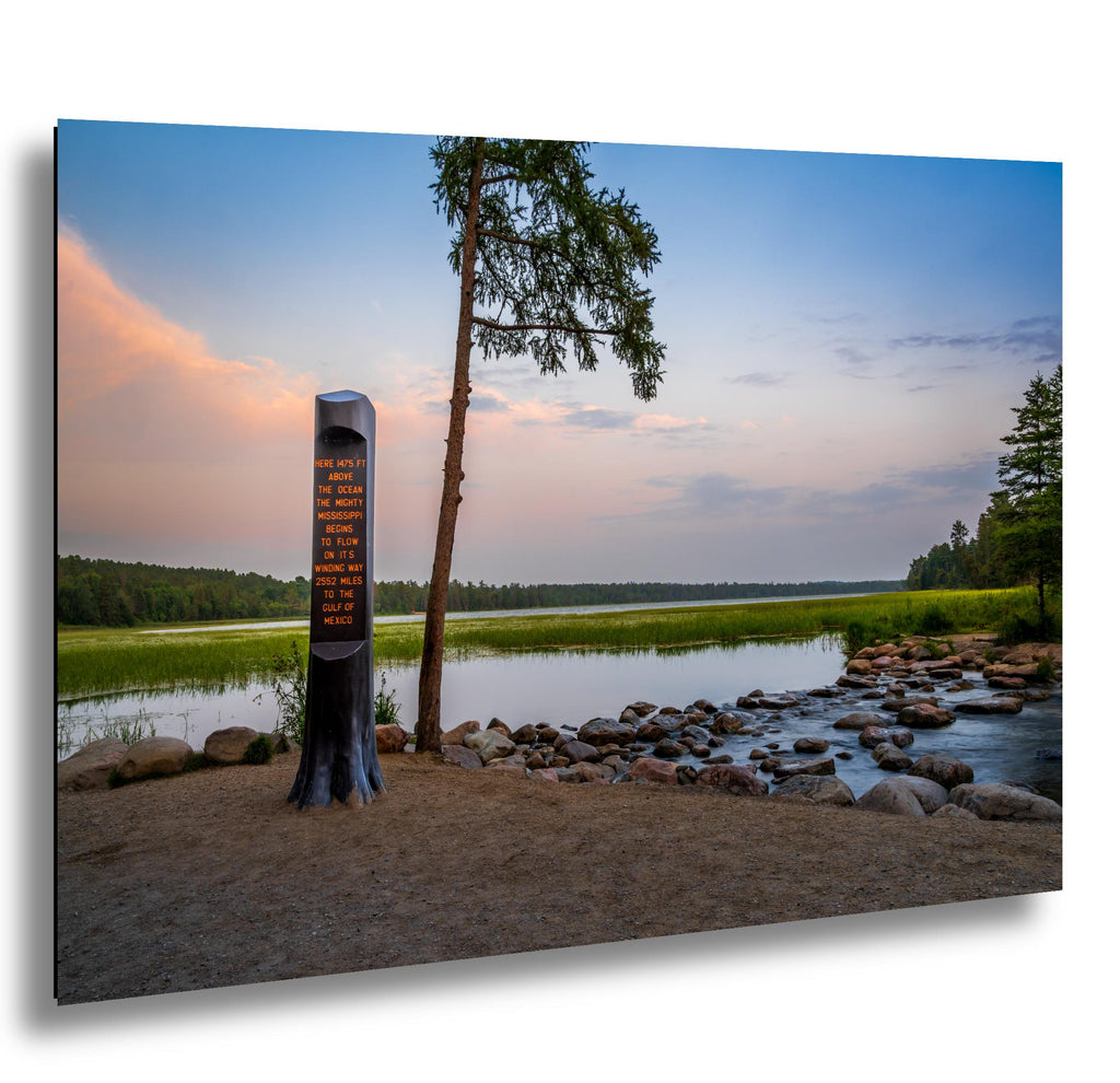 Lake Itasca Sunset: Mississippi Headwaters Nature Photography Wall Art