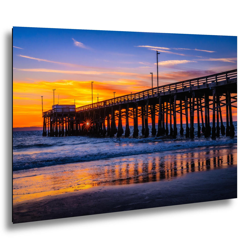 Shoreline Pier: Newport Beach California Ocean Sunset Photography Wall Art