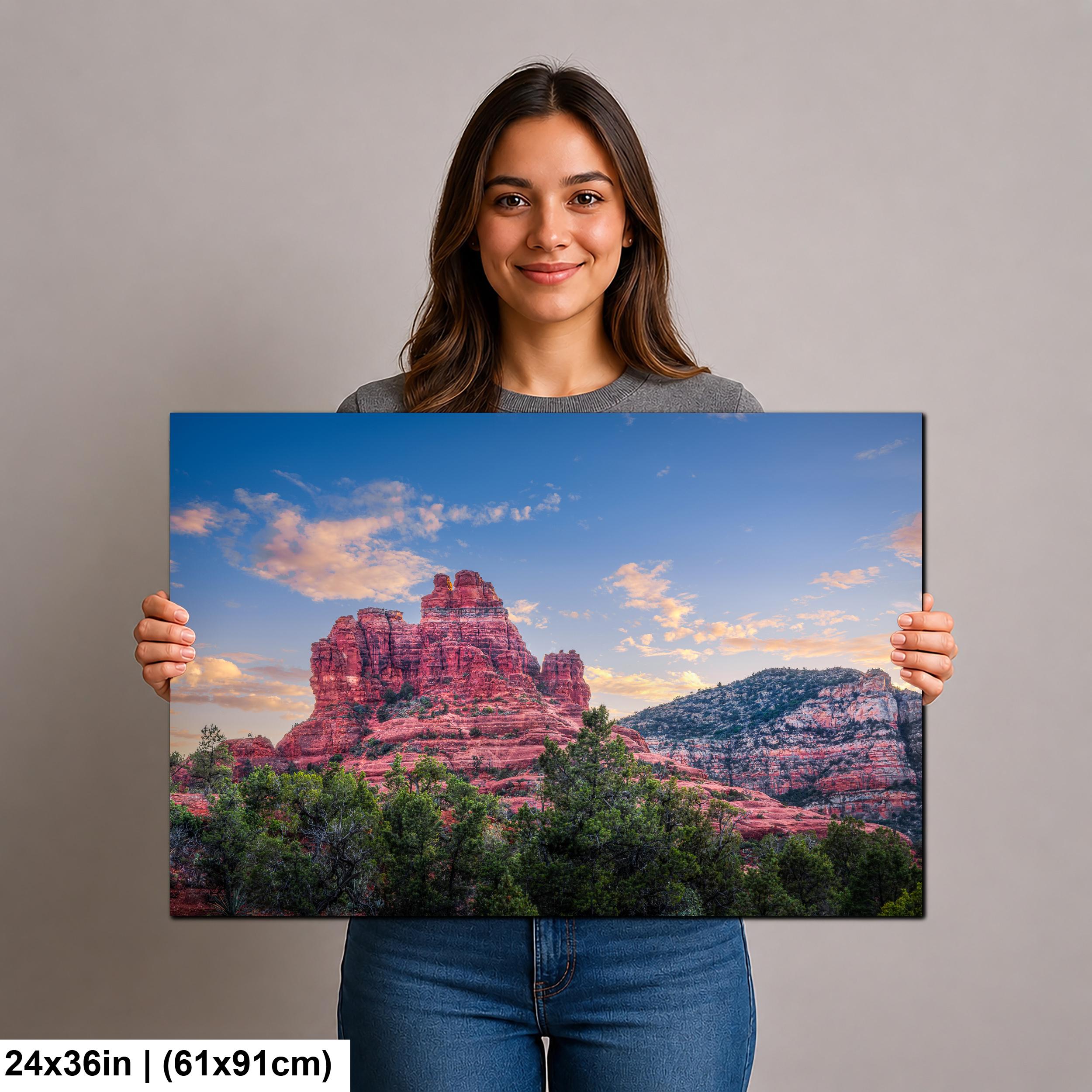 Sedona Bell Rock Hike Photography Print, Red Rock Landscape, Arizona Desert Wall Art, Southwest Home Decor