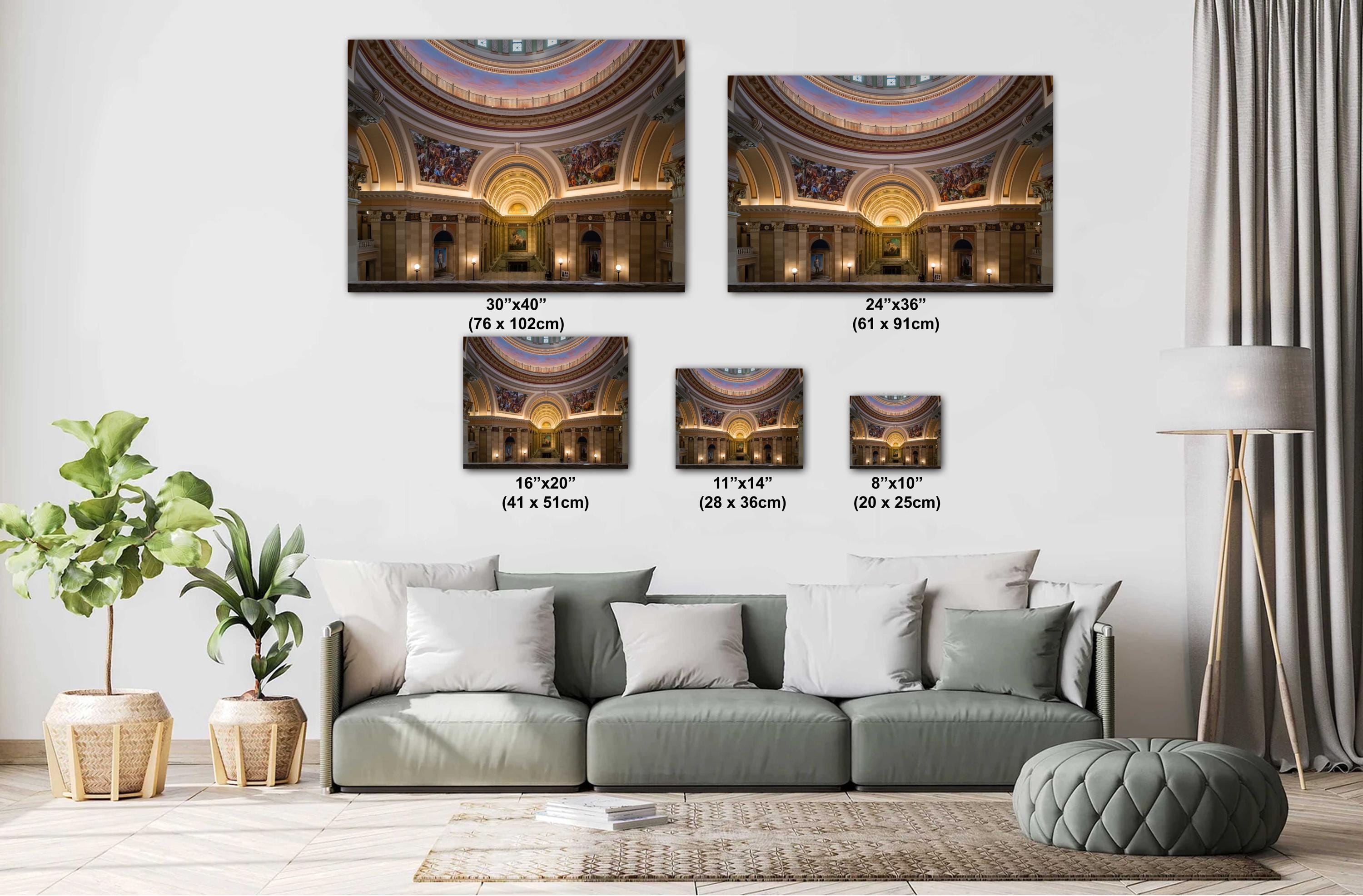 Oklahoma Capitol Rotunda Print: Historic Architecture Wall Art