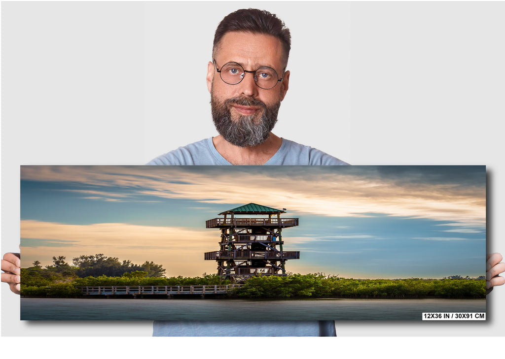 Bradenton’s Robinson Preserve Tower: Bradenton Florida Wood Tower Print Wall Art Photography Aluminum/Acrylic/Metal/Canvas