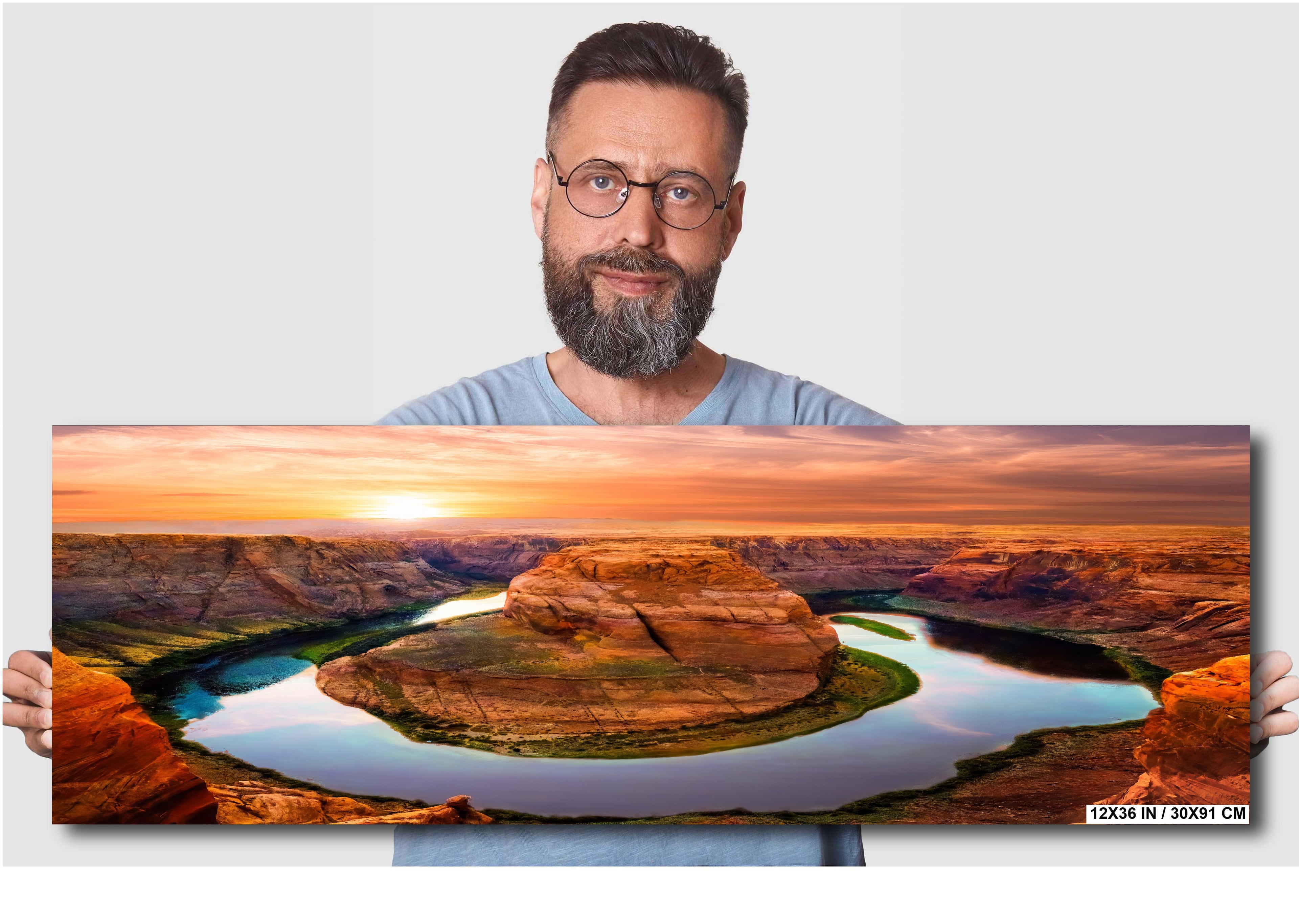 Horseshoe Bend Sunset Photo: Arizona Wall Art Home Decor