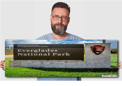 Gateway to the Wild: Welcome to Everglades National Park Florida Print Wall Art Photography Aluminum/Acrylic/Metal/Canvas