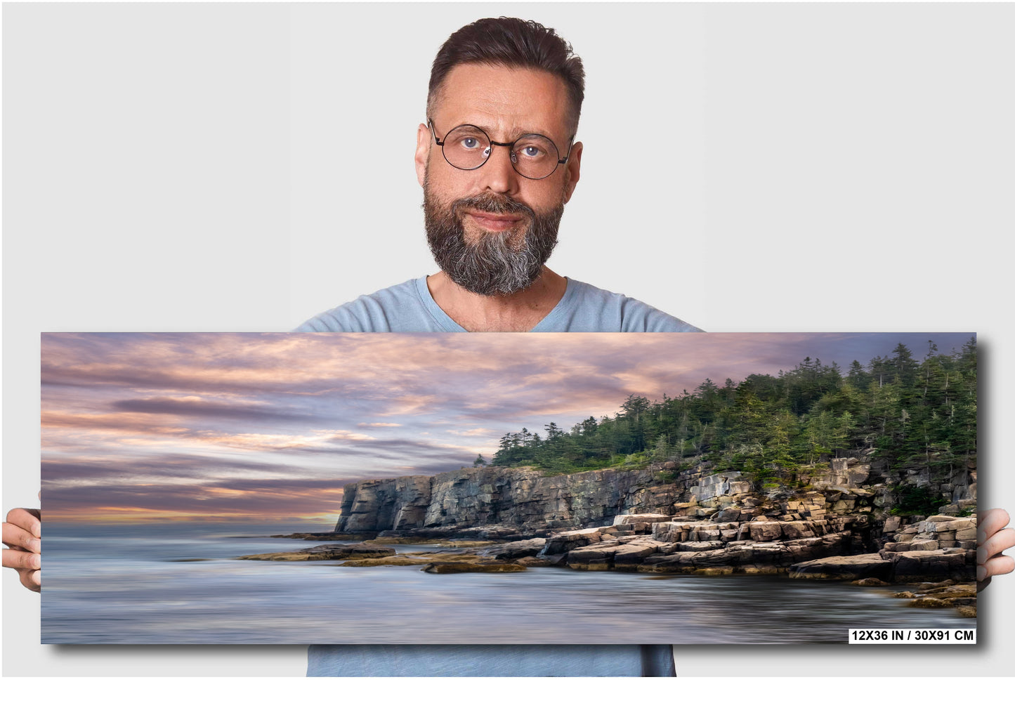 Otter Cliff Wall Art – Acadia National Park Rugged Coastal Cliff Landscape Print