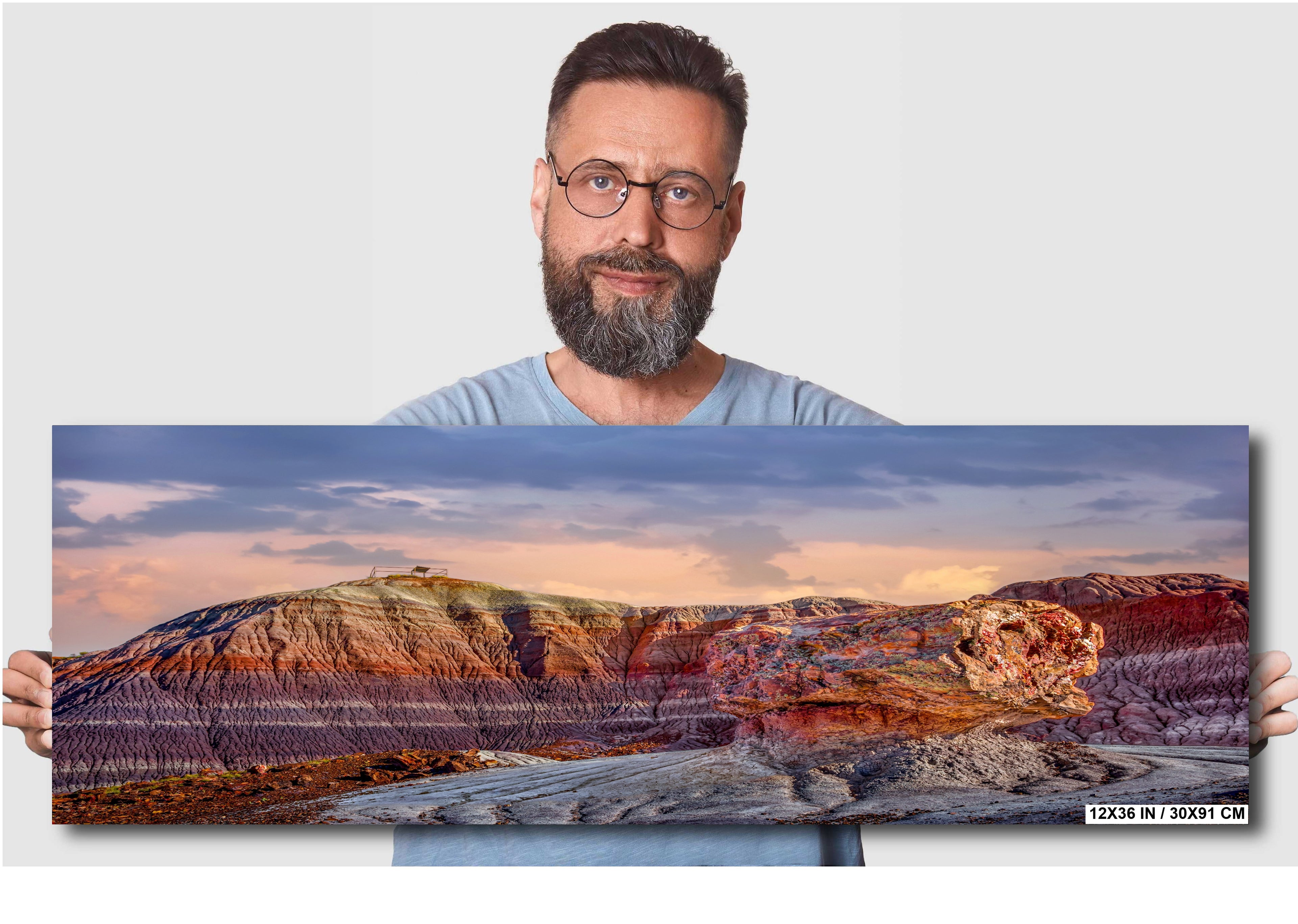Petrified Forest Blue Mesa Arizona Landscape Photography Wall Art