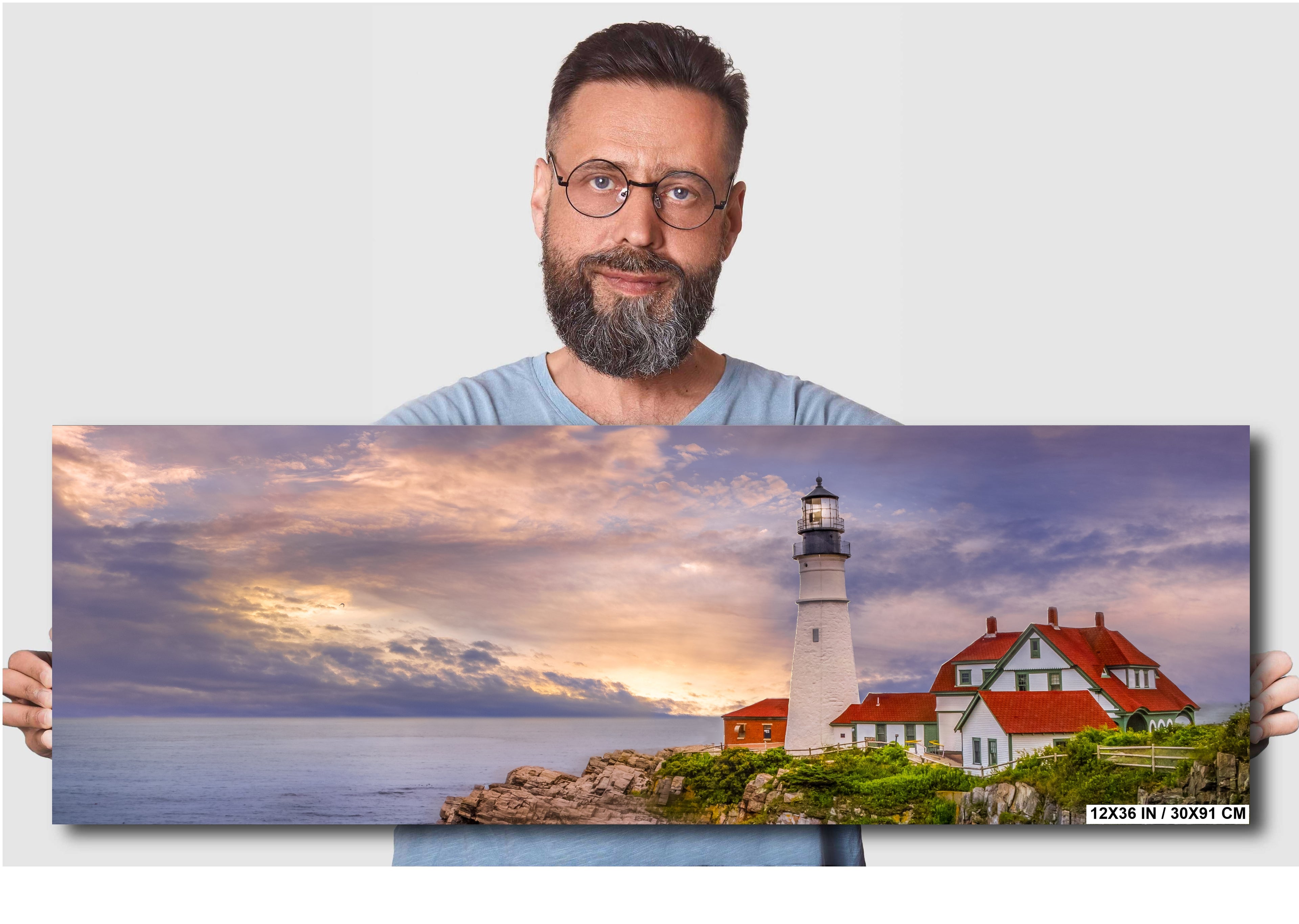 Portland Head Light Print: Maine Lighthouse Nautical Wall Art