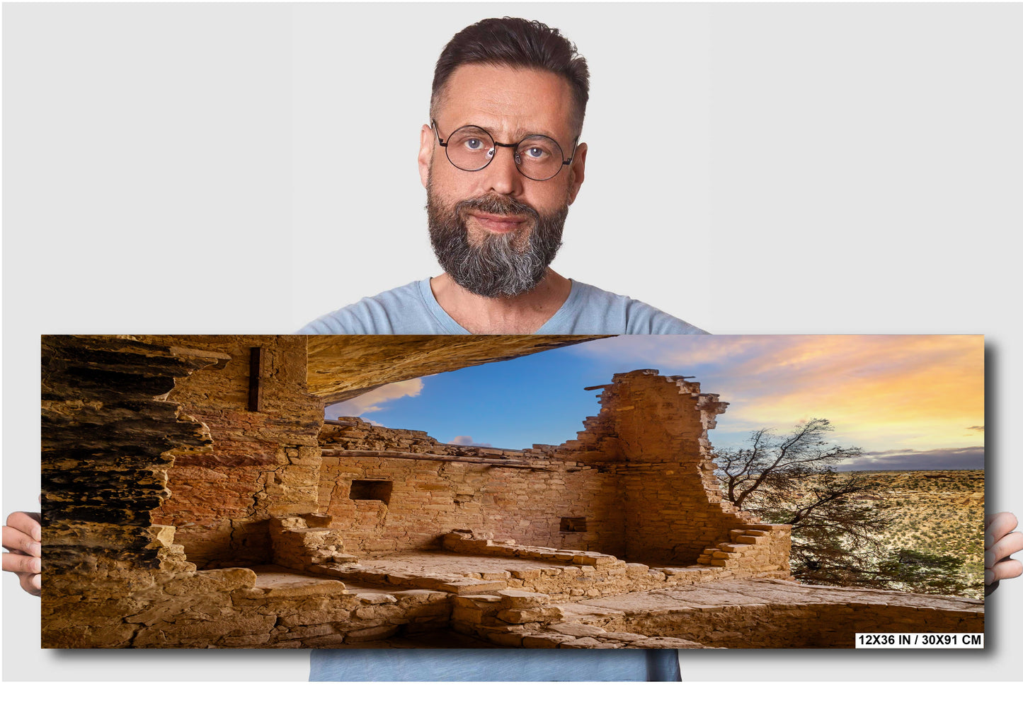 Up Close with History: Balcony House, Mesa Verde National Park Wall Art Colorado Iconic Metal Canvas Print