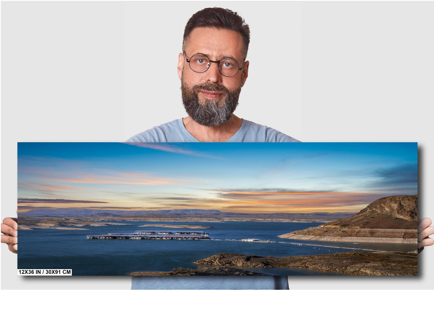 Elephant Butte Lake: State Park Wall Art Print New Mexico Reservoir Landscape Photography Canvas/Metal/Aluminum/Acrylic