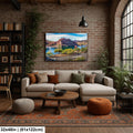 Colorado River at Parker Arizona Photography Print, Quartzsite Desert Landscape, Arizona Flag, Mountain Lake Wall Art