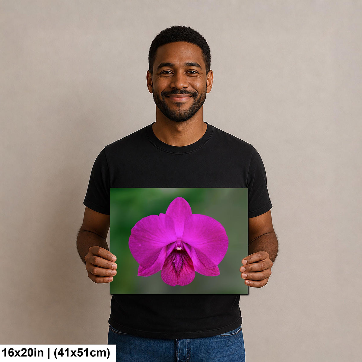 Violet Beauty: Purple Orchid Flower Botanical Floral Photography Wall Art