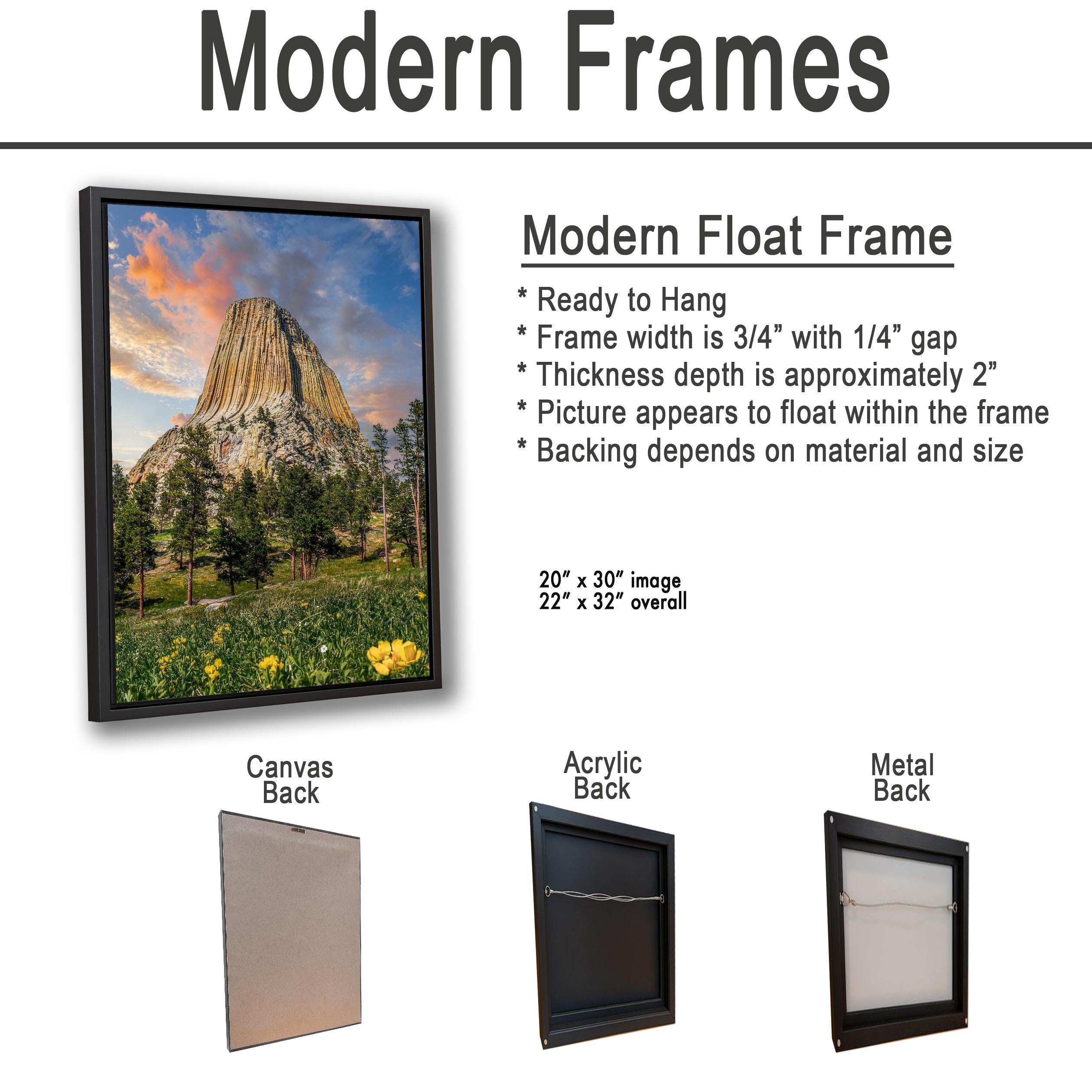 Towering Presence: Devils Tower Wyoming Summer Landscape Photo Wall Art