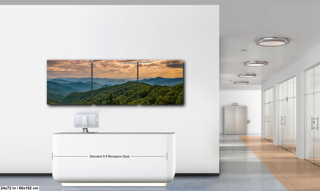 Distant Highlands: Great Smoky Mountains Tennessee Landscape Photo Wall Art