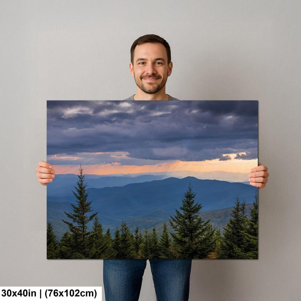 Storm Break: Mountain View Great Smoky Mountains Tennessee Photo Wall Art