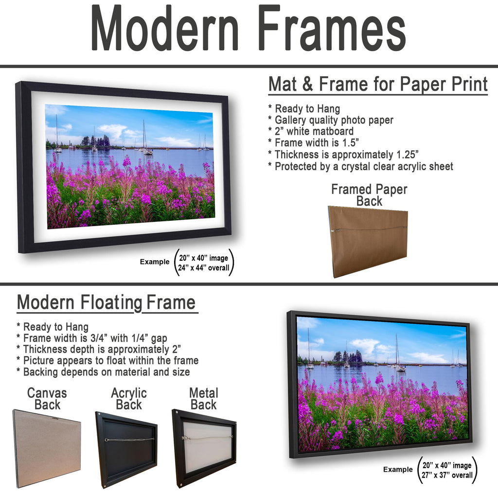 Coastal Wildflowers and Sailboats: Grand Marais Harbor Minnesota Wall Art
