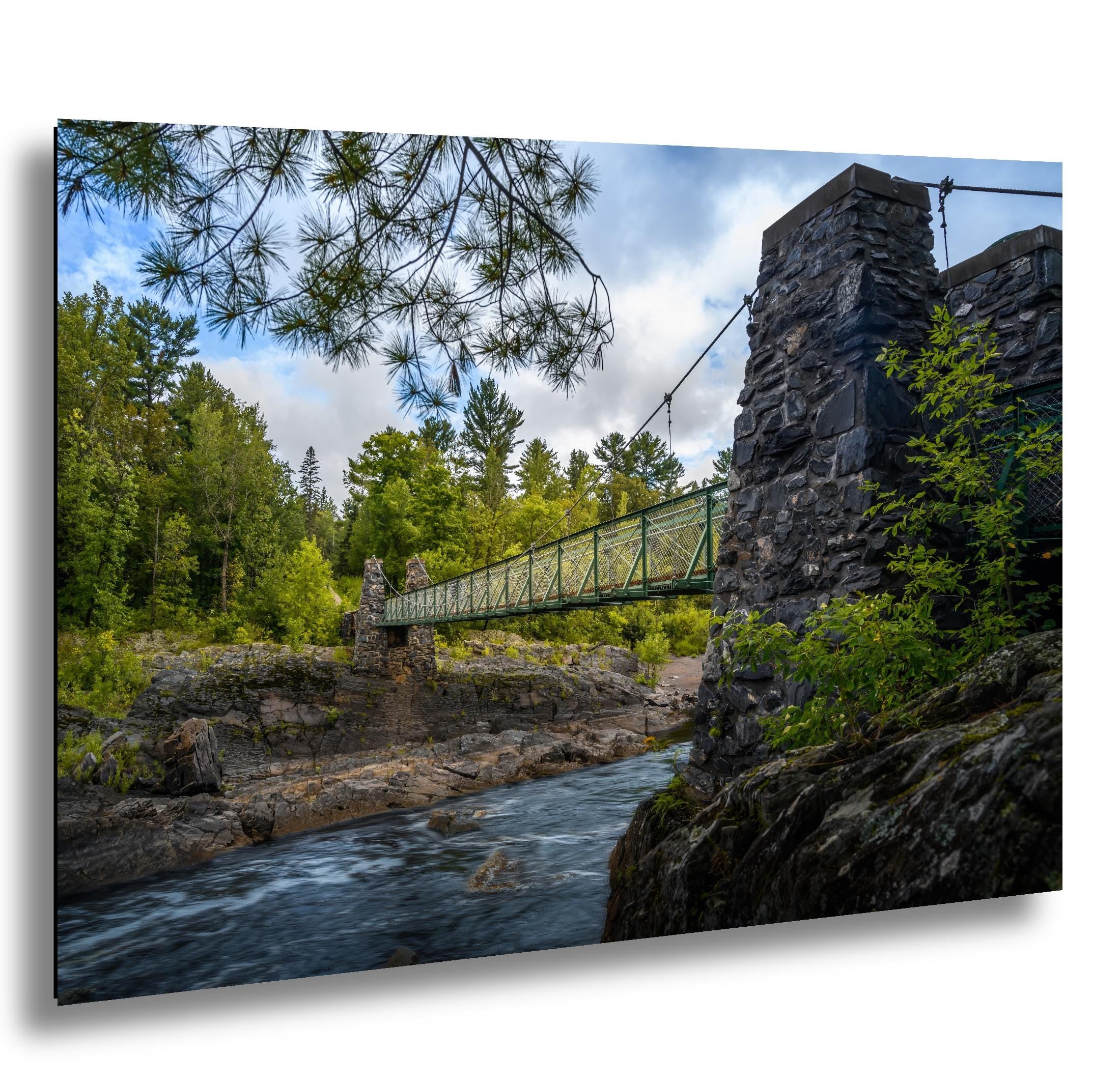 Swinging Bridge: Jay Cooke State Park, Minnesota Photography Wall Art