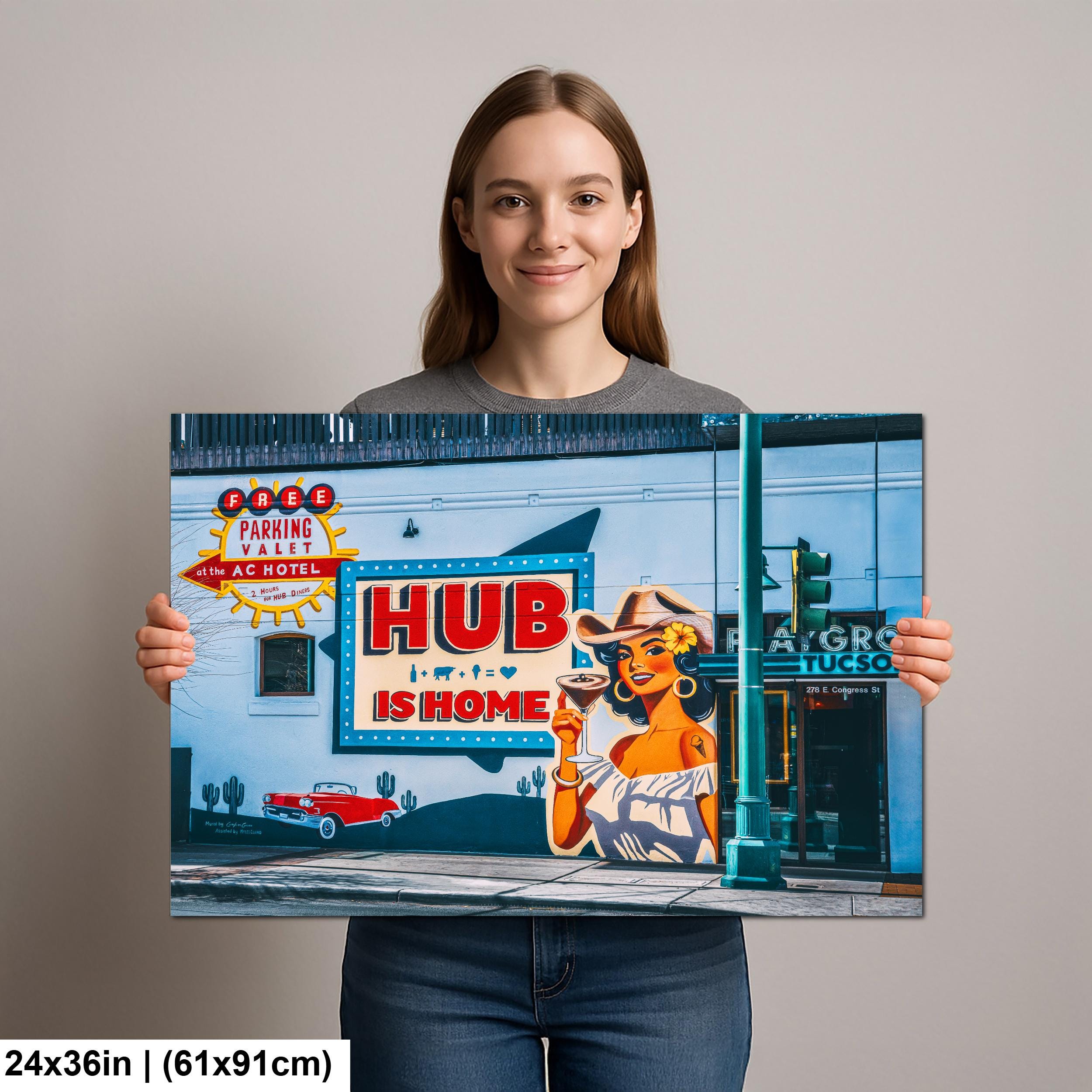 Tucson Mural - HUB Is Home Street Art Downtown Tucson Photography Print
