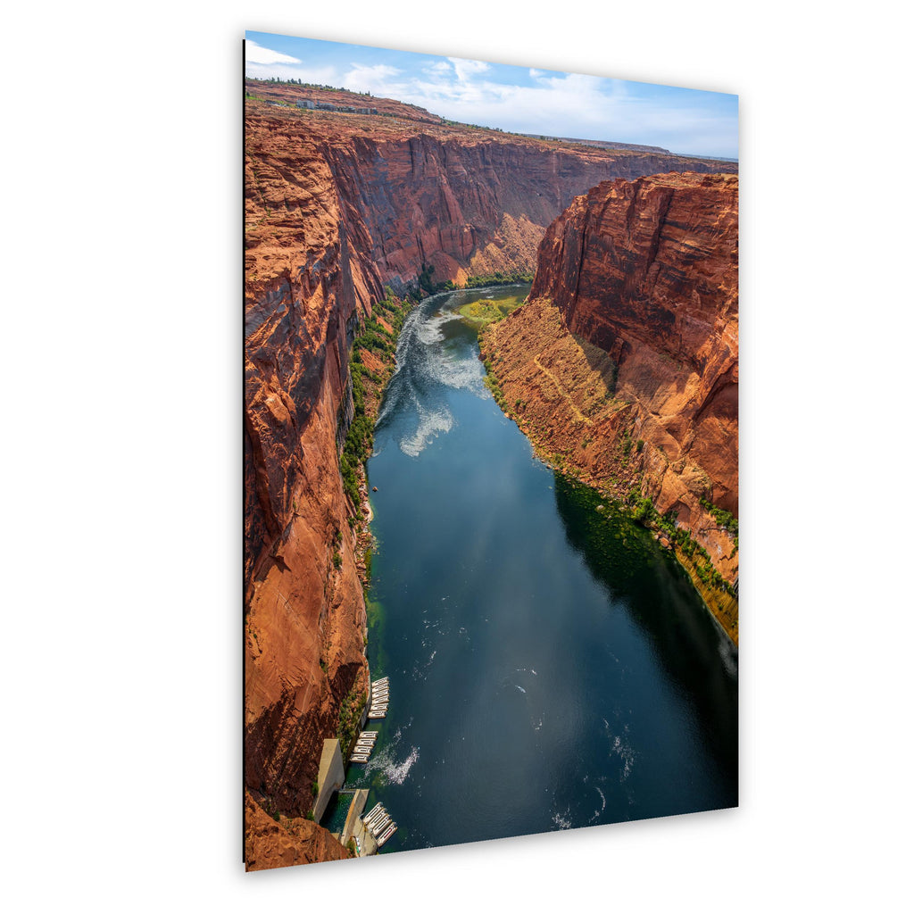 Colorado River Through Glen Canyon Cliffs Page Arizona Photography Print, Southwest Wall Art