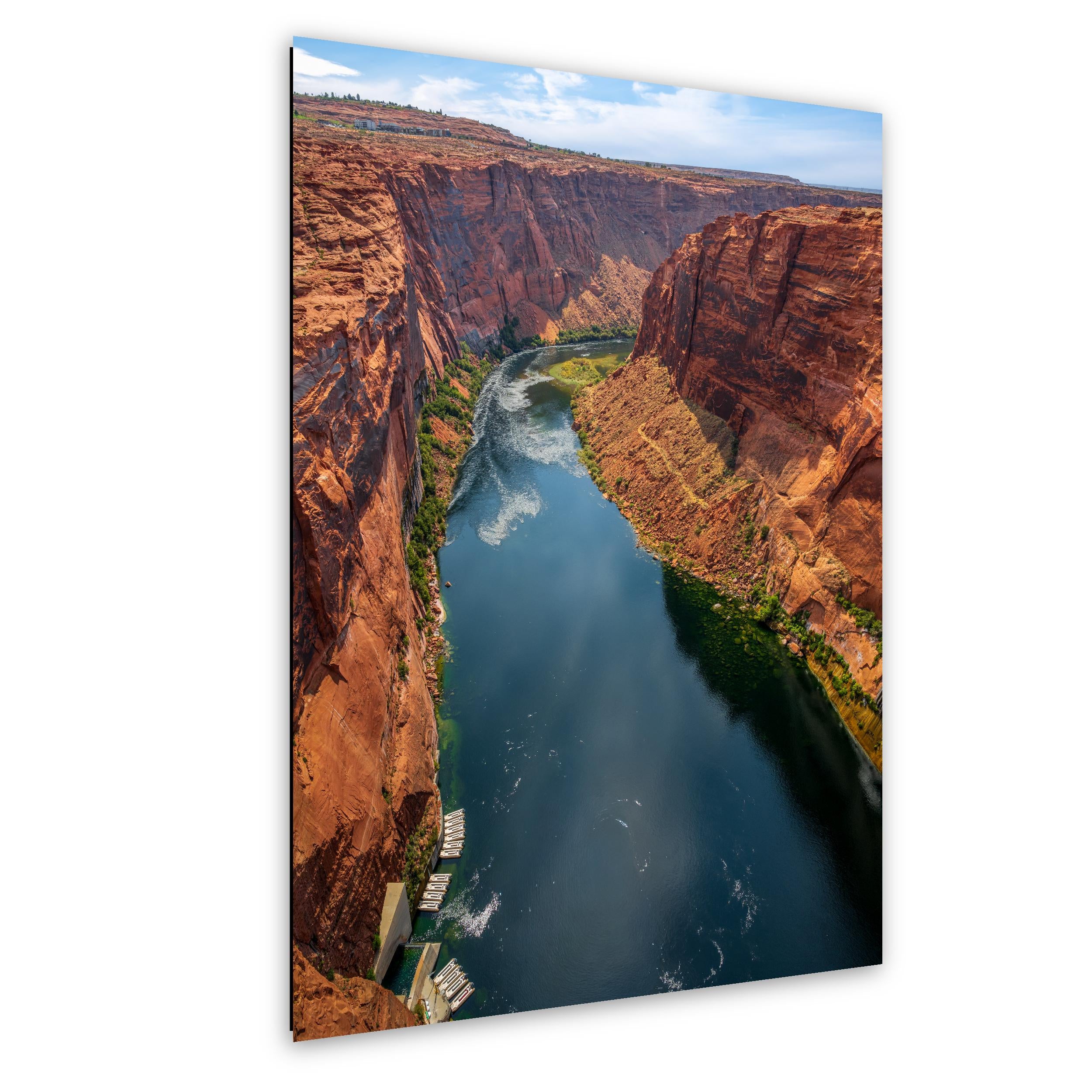 Colorado River Through Glen Canyon Cliffs Page Arizona Photography Print, Southwest Wall Art