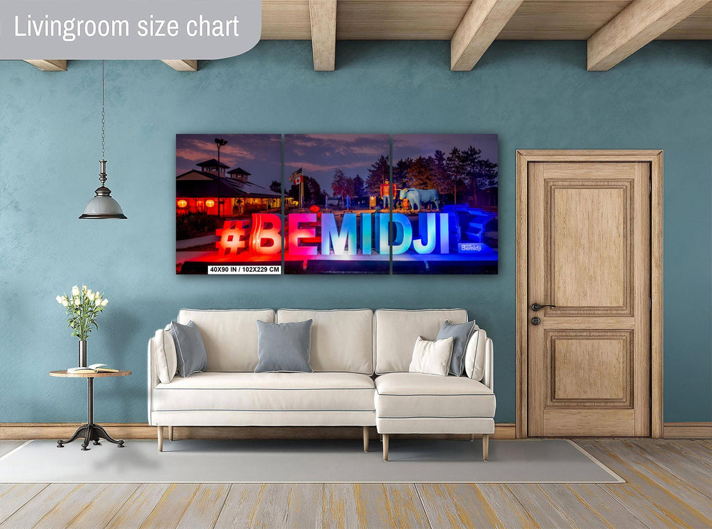 Bemidji Minnesota Sign: Paul Bunyan & Babe the Blue Ox Photography Wall Art