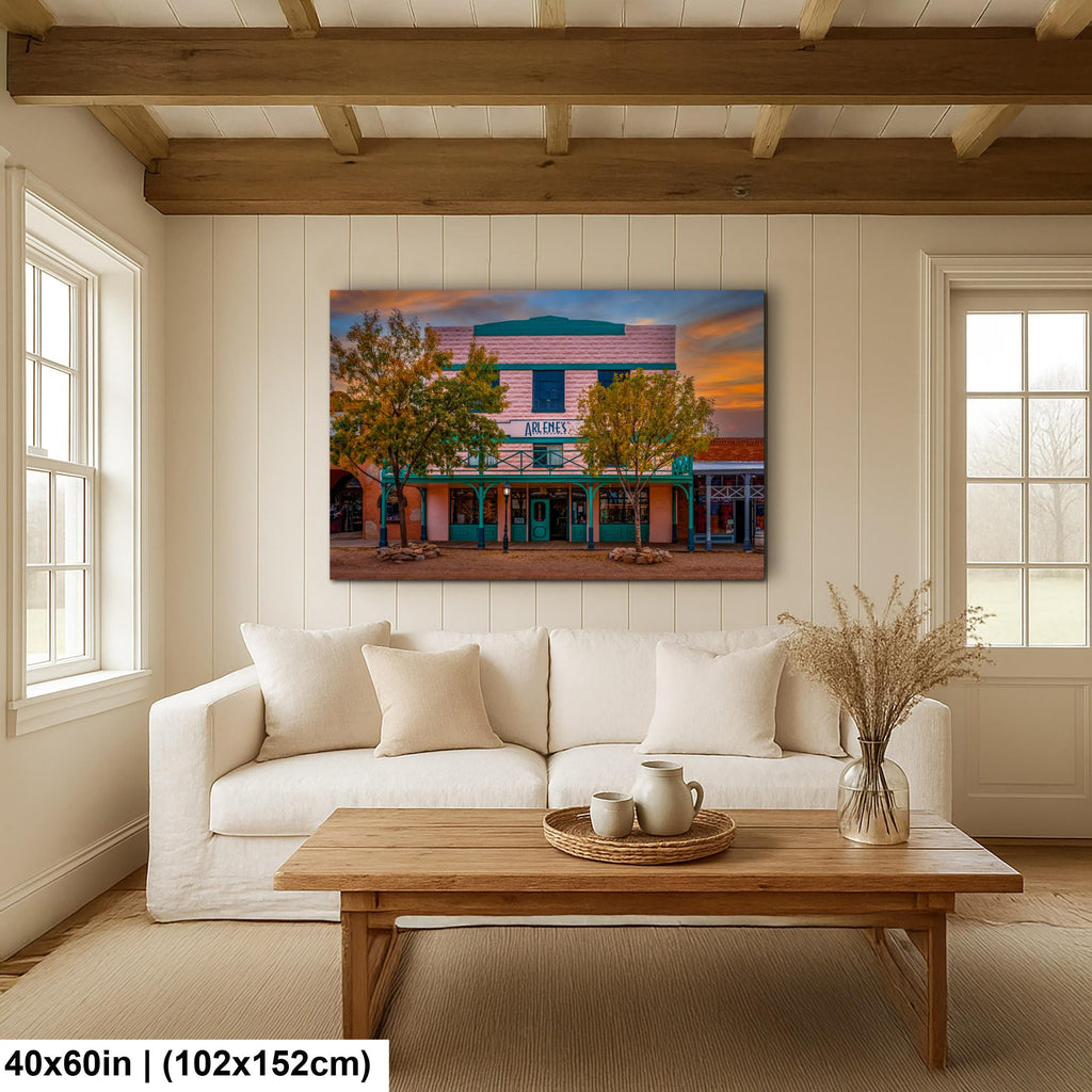 Old Tombstone Gunfights Arizona Western Town Architecture Desert Wall Art