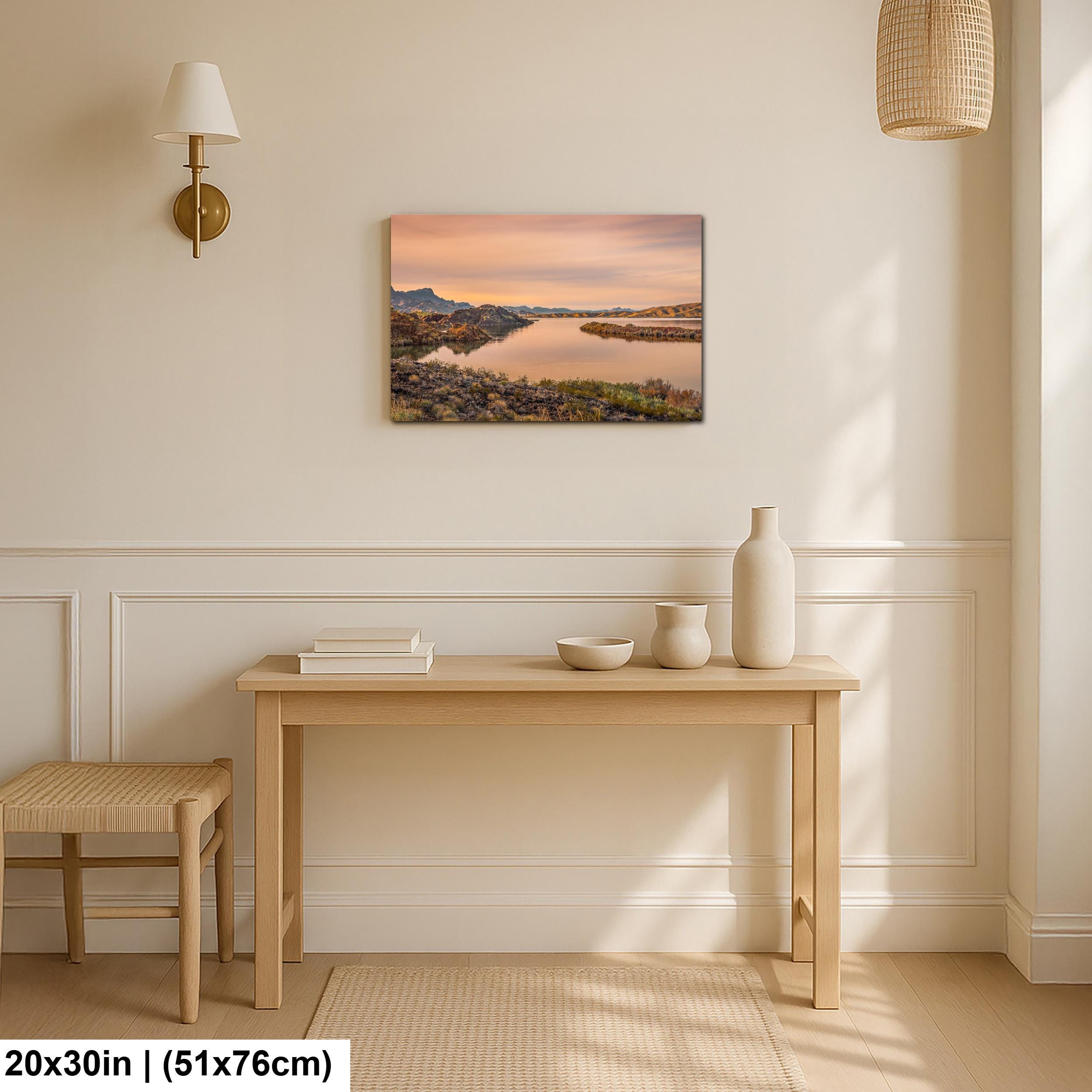 Colorado River Sunset Near Parker Arizona Photography Print, Southwest River Wall Art