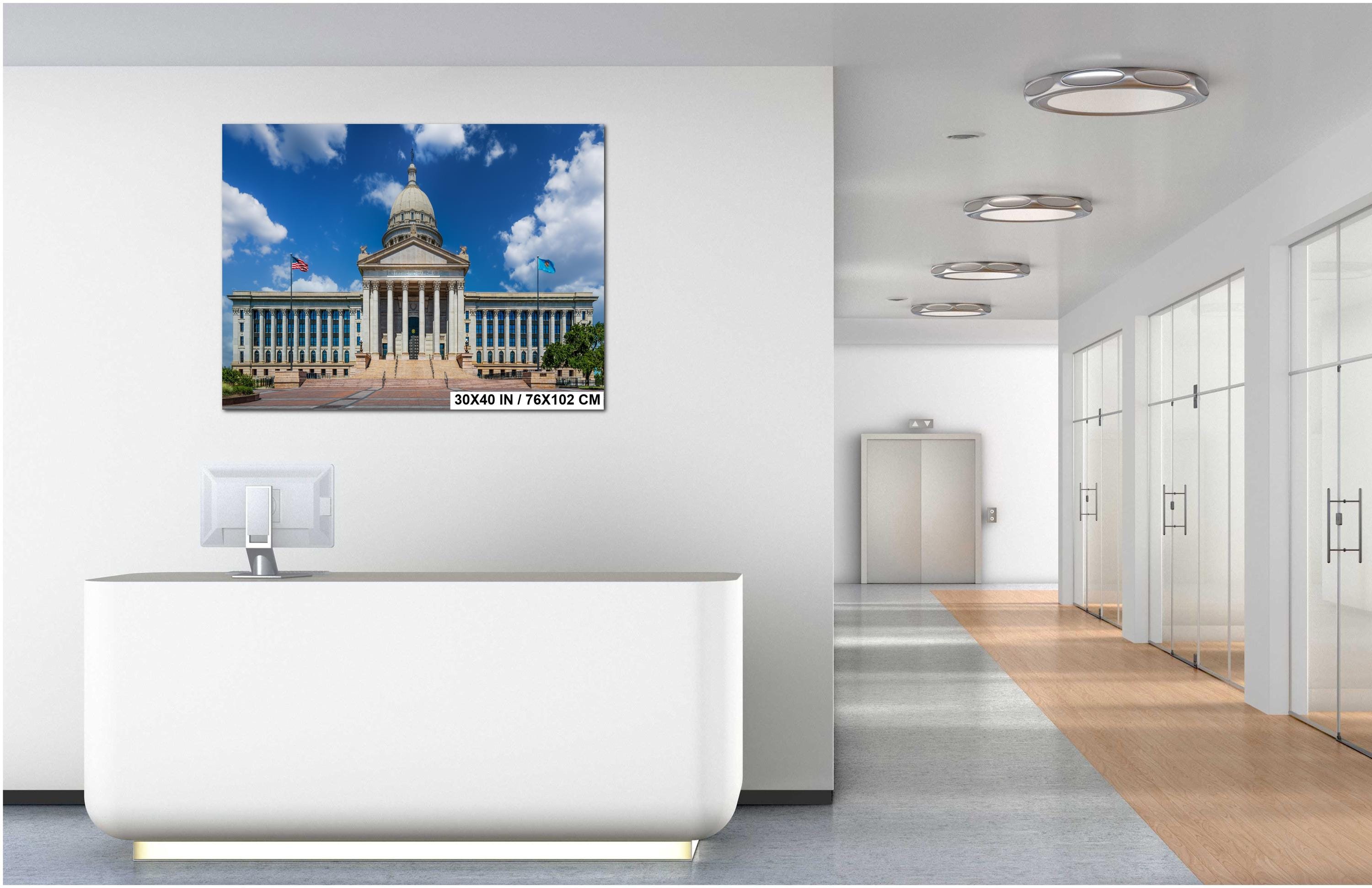 Oklahoma State Capitol Dome Print: Oklahoma City Architecture Photography