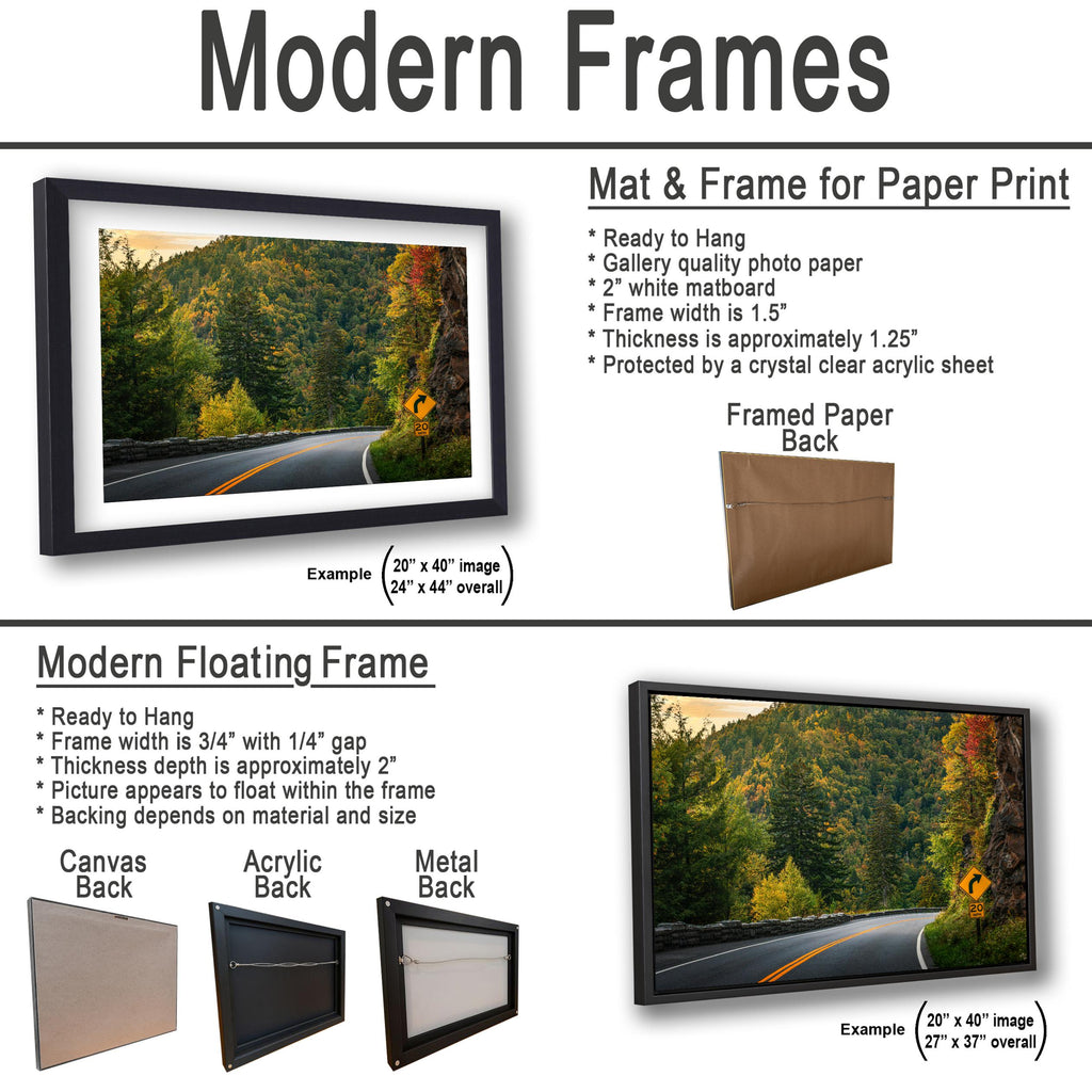 Mountain Curve: Great Smoky Mountains NP Tennessee Photography Wall Art