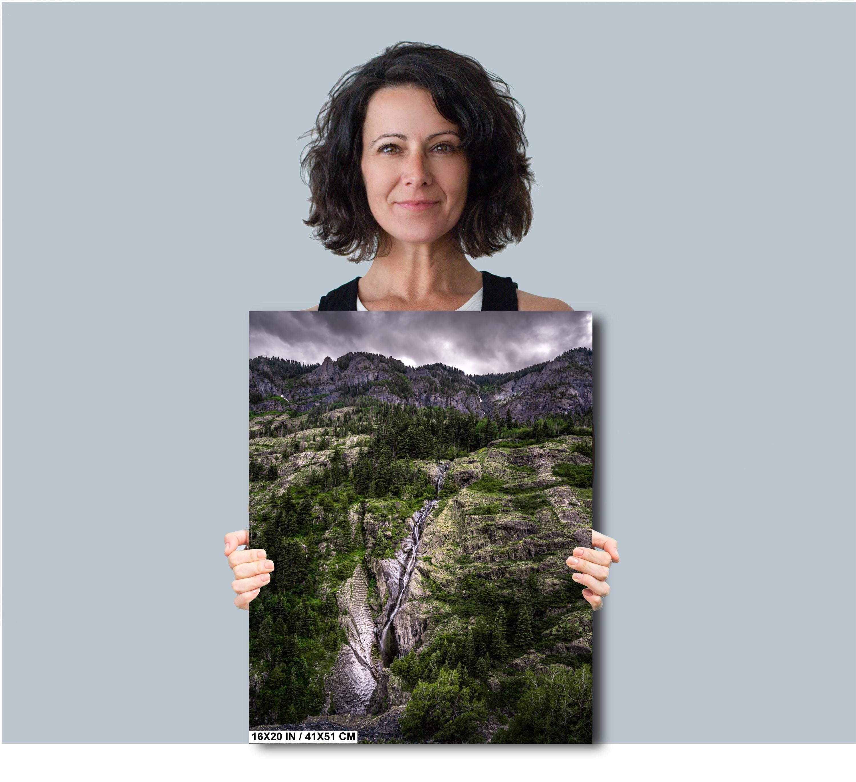 Million Dollar Highway Waterfall Print: Colorado Mountain Waterscape