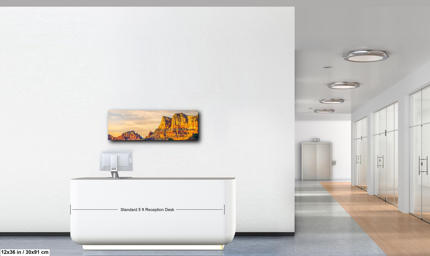 Sedona Red Rocks at Sunset Photography Print, Arizona Desert Landscape, Southwestern Wall Art, Golden Hour Nature Decor
